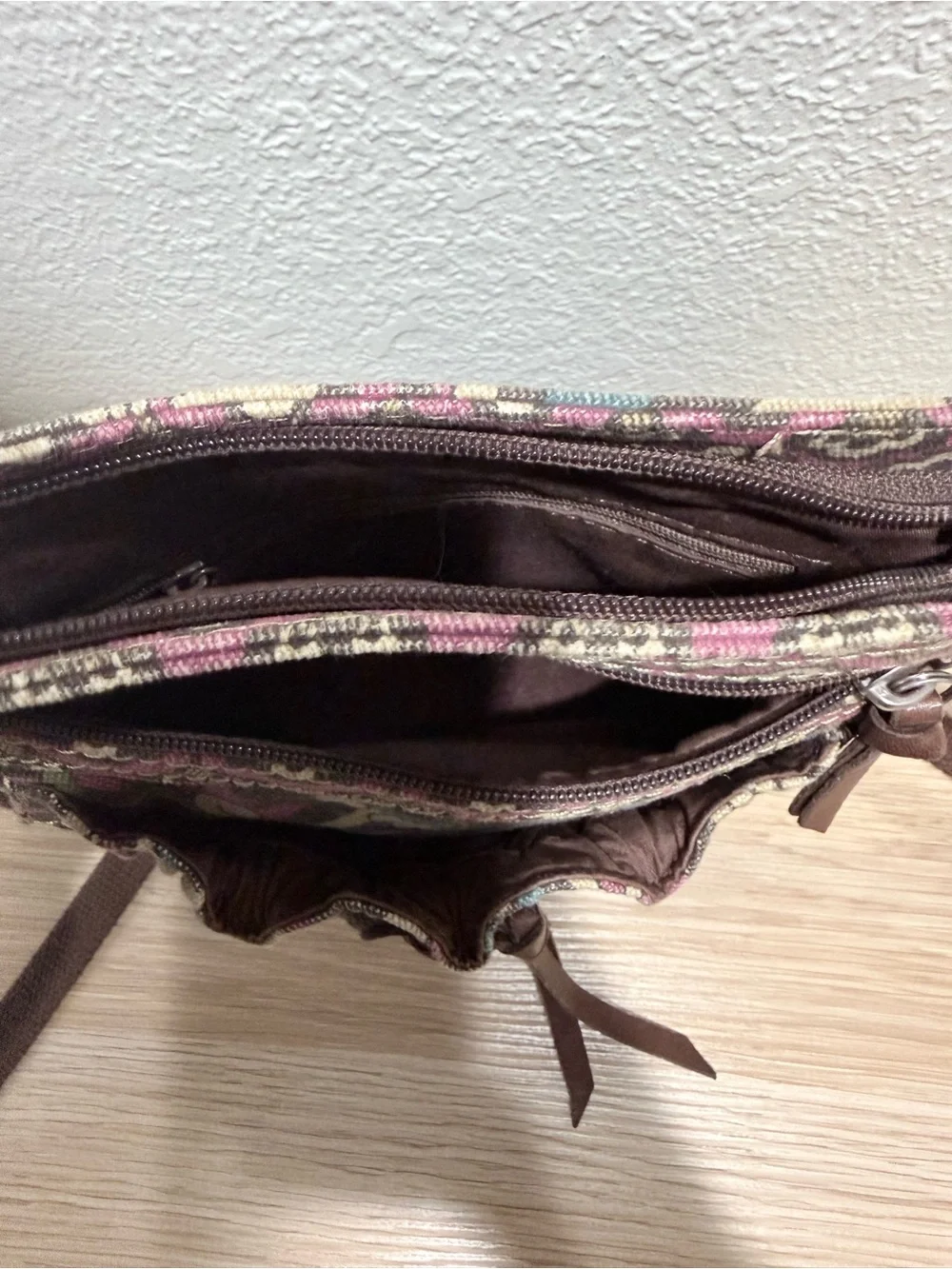 Vintage Paisley Canvas Crossbody Bag